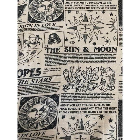 Viben size, small horoscope, zodiac, newspaper, print, astrology, top, white - Picture 2 of 9